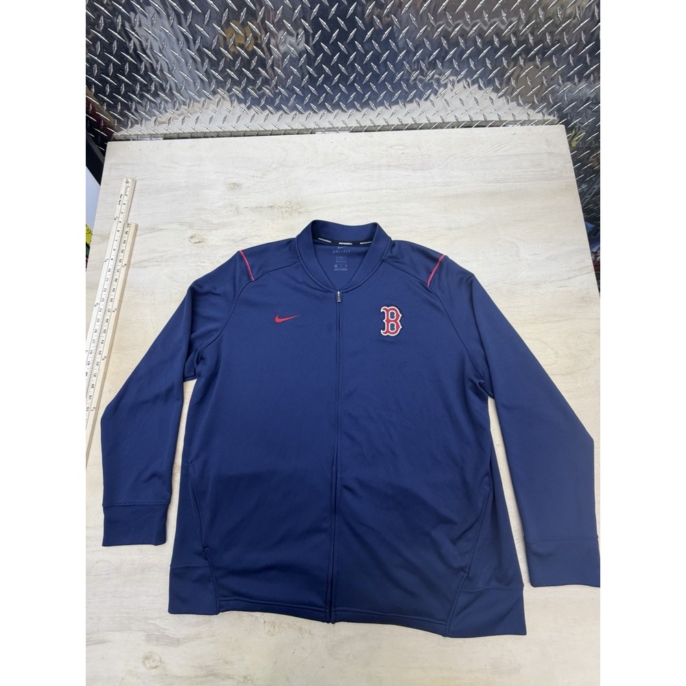 Boston Red Sox Hoodie Men XXL Blue Sweatshirt Jacket Nike Genuine Merchandise